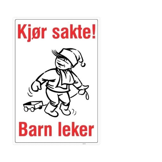 Kjør sakte - Barn leker