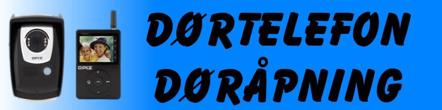 Porttelefon - døråpning